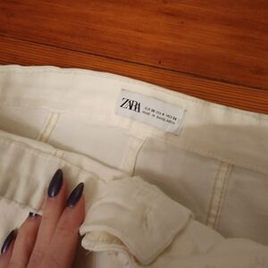 Zara Off-White Trousers
